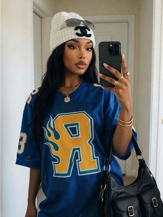 CHANEL Accessories - CHANEL White Knit Beanie with Black Logo